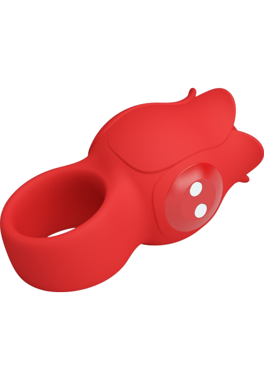 Δονητής δακτύλου από σιλικόνη σε κόκκινο χρώμα
