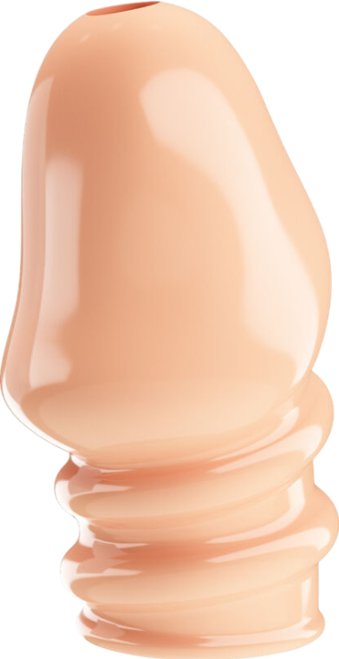 Κάλλυμα πέους από tpr σε φυσικό χρώμα, μήκους 7 εκ. και μέγιστης διαμέτρου 3,6 εκ.