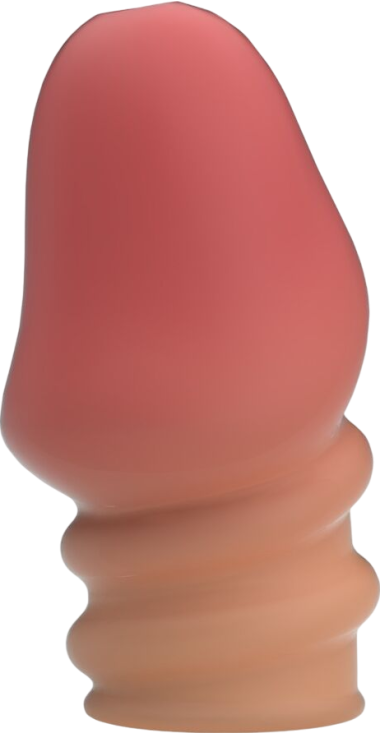 Κάλλυμα πέους από tpr σε ροζ χρώμα, μήκους 7 εκ. και μέγιστης διαμέτρου 3,6 εκ.