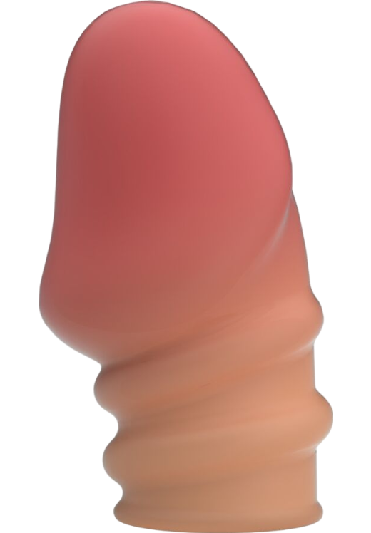 Κάλλυμα πέους από tpr σε ροζ χρώμα, μήκους 7 εκ. και μέγιστης διαμέτρου 3,6 εκ.