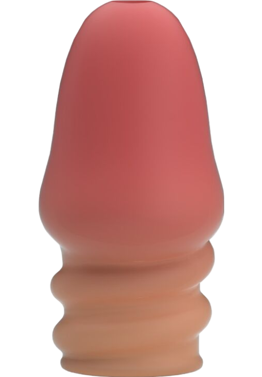 Κάλλυμα πέους από tpr σε ροζ χρώμα, μήκους 7 εκ. και μέγιστης διαμέτρου 3,6 εκ.