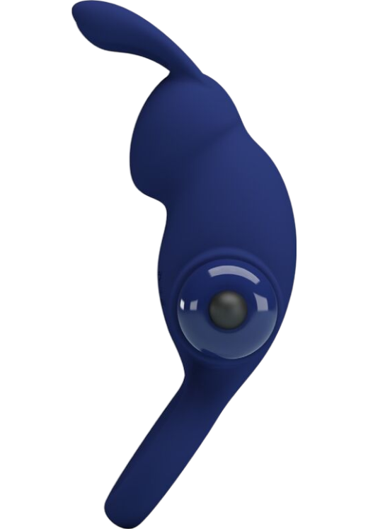 Δονούμενο δαχτυλίδι από σιλικόνη σε μπλέ χρώμα, μήκους 11,3 εκ. και μέγιστης διαμέτρου 3,8 εκ.