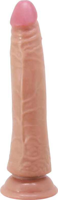 Ομοίωμα πέους από tpr σε φυσικό χρώμα, μήκους 21 εκ. και μέγιστης διαμέτρου 3,7 εκ.