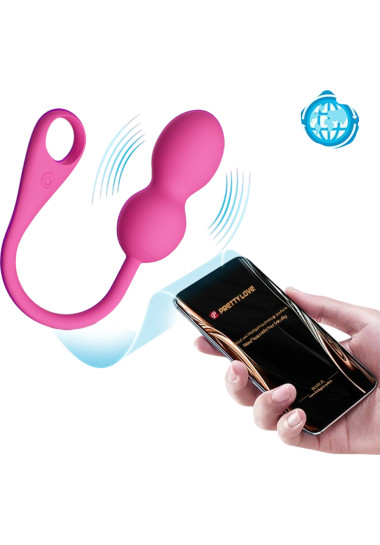 Kegel Pretty Love Elvira Rechargeable Vibrating Balls 22 cm Kegel μπάλες από σιλικόνη σε ροζ χρώμα, μήκους 22 εκ. και μέγιστης διαμέτρου 3,2 εκ.
