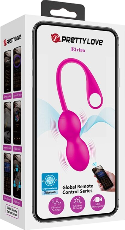Kegel μπάλες από σιλικόνη σε ροζ χρώμα, μήκους 22 εκ. και μέγιστης διαμέτρου 3,2 εκ.