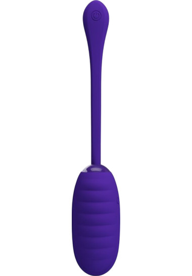Pretty Love Kirk Rechargeable Vibrating Egg 19,7 cm Δονούμενο αυγό από σιλικόνη σε μοβ χρώμα, μήκους 19,7 εκ. και μέγιστης διαμέτρου 3,5 εκ.