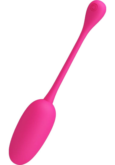 Pretty Love Knucker Rechargeable Vibrating Egg 18,6 cm Δονούμενο αυγό από σιλικόνη σε ροζ χρώμα, μήκους 18,6 εκ. και μέγιστης διαμέτρου 3,4 εκ.
