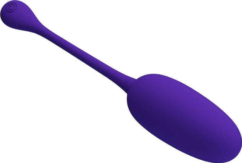 Δονούμενο αυγό από σιλικόνη σε μοβ χρώμα, μήκους 18,6 εκ. και μέγιστης διαμέτρου 3,4 εκ.