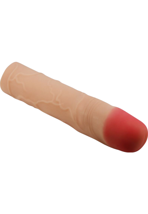 Προέκταση πέους από tpr σε φυσικό χρώμα, μήκους 20,5 εκ. και μέγιστης διαμέτρου 4 εκ.