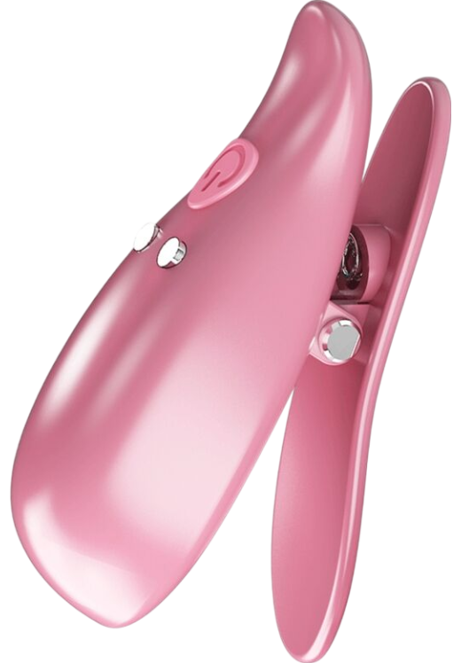 Σφιγκτήρες θηλών από abs σε ροζ χρώμα, μήκους 5,1 εκ.