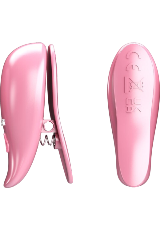 Σφιγκτήρες θηλών από abs σε ροζ χρώμα, μήκους 5,1 εκ.