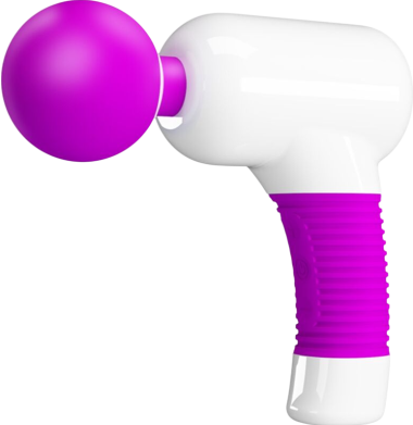 Δονητής μασάζ από σιλικόνη σε μοβ χρώμα, μήκους 19,9 cm και μέγιστης διαμέτρου 3,5 cm