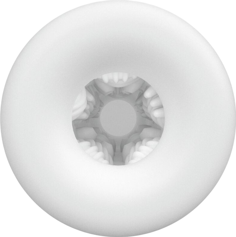 Αυνανιστήρι από tpr σε λευκό χρώμα, μήκους 9 εκ. και μέγιστης διαμέτρου 3,5 εκ.