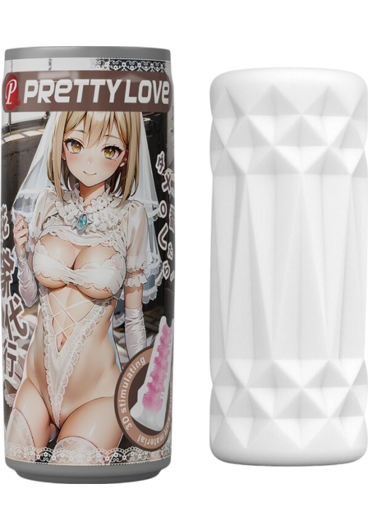 Αυνανιστήρι από tpr σε λευκό χρώμα, μήκους 9 εκ. και μέγιστης διαμέτρου 3,5 εκ.