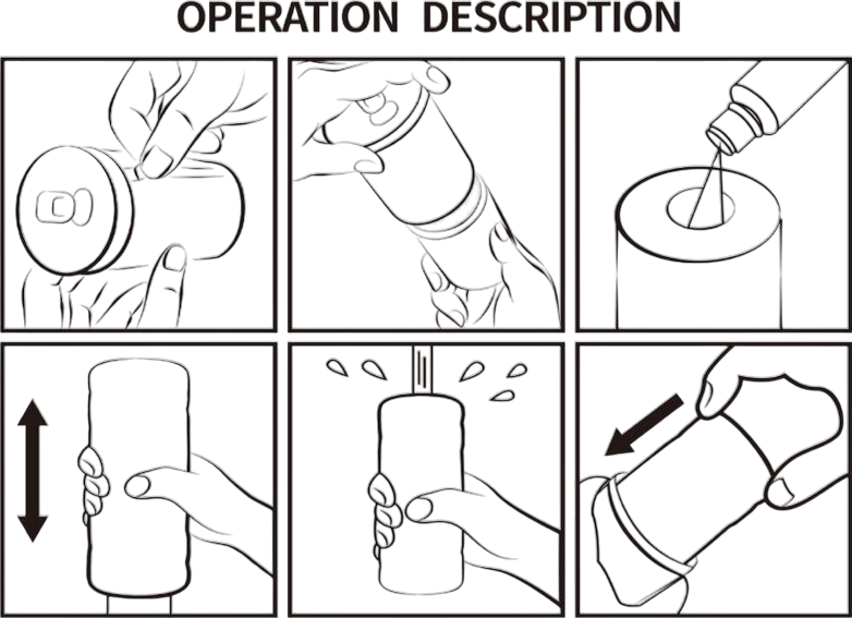 Αυνανιστήρι από tpr σε λευκό χρώμα, μήκους 9 εκ. και μέγιστης διαμέτρου 3,5 εκ.