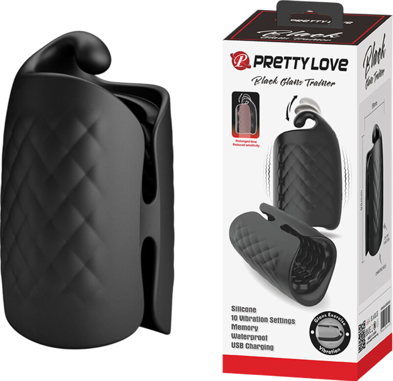 Αυνανιστήρι από σιλικόνη σε μαύρο χρώμα, μήκους 9,5 εκ. και μέγιστης διαμέτρου 5,9 εκ.