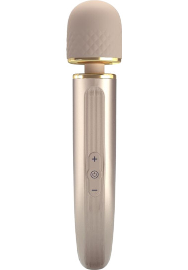Pretty Love Massager 7 Vibration Modes Champagne 29 cm Δονητής μασάζ από σιλικόνη σε μπεζ χρώμα, μήκους 29 εκ. και μέγιστης διαμέτρου 5,8 εκ.