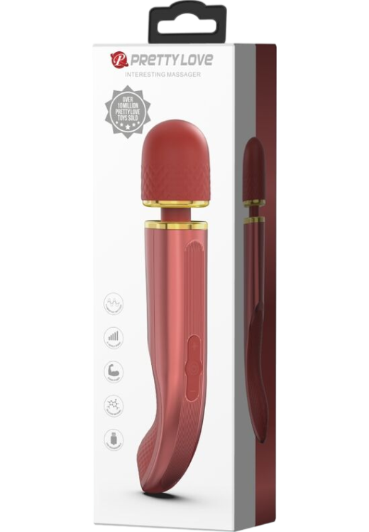 Δονητής μασάζ από σιλικόνη σε ροζ χρώμα, μήκους 29 εκ. και μέγιστης διαμέτρου 5,8 εκ.