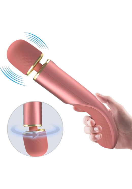 Δονητής μασάζ από σιλικόνη σε ροζ χρώμα, μήκους 29 εκ. και μέγιστης διαμέτρου 5,8 εκ.