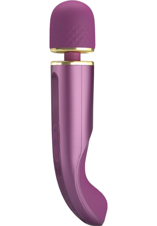 Δονητής μασάζ από σιλικόνη σε μοβ χρώμα, μήκους 24 εκ. και μέγιστης διαμέτρου 4,8 εκ.