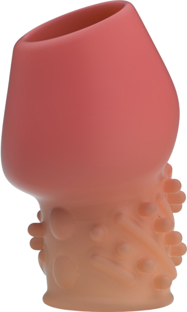 Κάλλυμα πέους από tpr σε ροζ χρώμα, μήκους 6,5 εκ. και μέγιστης διαμέτρου 3,6 εκ.