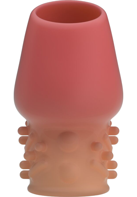 Κάλλυμα πέους από tpr σε ροζ χρώμα, μήκους 6,5 εκ. και μέγιστης διαμέτρου 3,6 εκ.