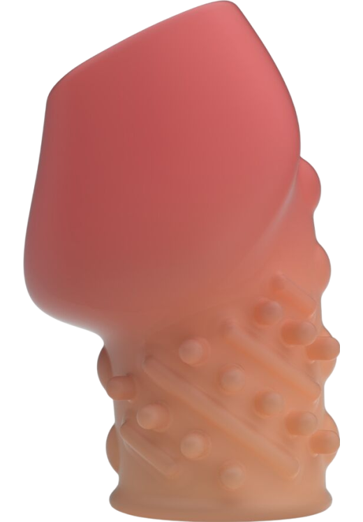 Κάλλυμα πέους από tpr σε ροζ χρώμα, μήκους 6,5 εκ. και μέγιστης διαμέτρου 3,6 εκ.