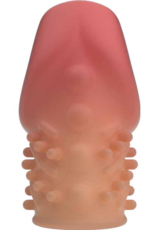 Κάλλυμα πέους από tpr σε ροζ χρώμα, μήκους 6,5 εκ. και μέγιστης διαμέτρου 3,6 εκ.