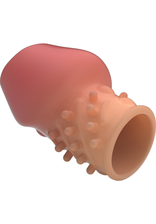 Κάλλυμα πέους από tpr σε ροζ χρώμα, μήκους 6,5 εκ. και μέγιστης διαμέτρου 3,6 εκ.