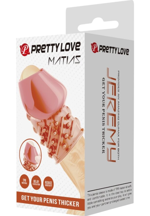 Κάλλυμα πέους από tpr σε ροζ χρώμα, μήκους 6,5 εκ. και μέγιστης διαμέτρου 3,6 εκ.