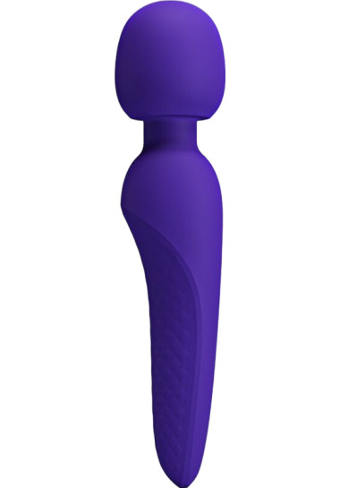 Pretty Love Meredith Massager 12 Vibration Modes 21,5 cm Δονητής μασάζ από σιλικόνη σε μοβ χρώμα, μήκους 21,5 εκ. και μέγιστης διαμέτρου 5 εκ.
