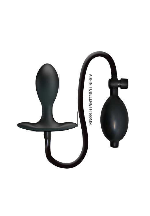 Πρωκτική σφήνα από σιλικόνη σε μαύρο χρώμα, μήκους 11 εκ.