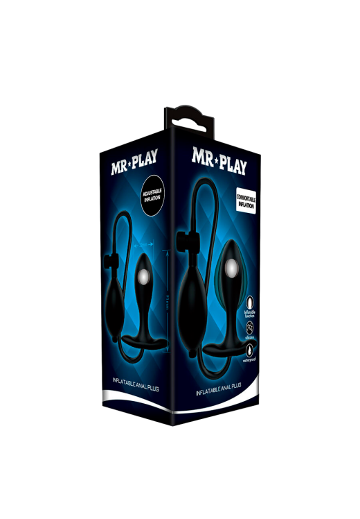 Πρωκτική σφήνα από σιλικόνη σε μαύρο χρώμα, μήκους 11 εκ.