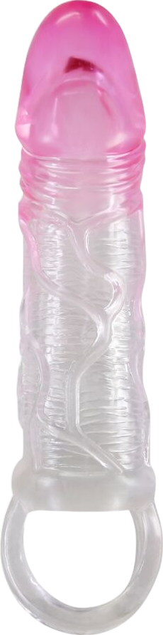 Προέκταση πέους από tpr σε ροζ χρώμα, μήκους 13,5 εκ. και μέγιστης διαμέτρου 3,7 εκ.