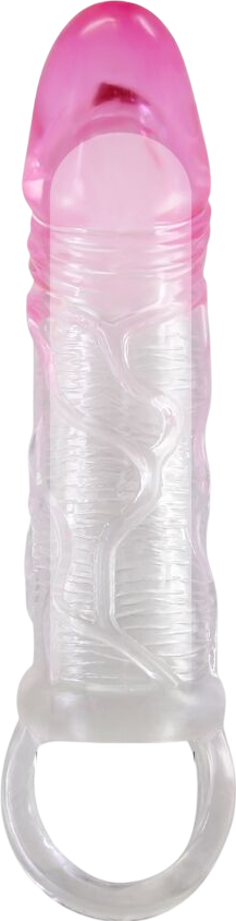 Προέκταση πέους από tpr σε ροζ χρώμα, μήκους 13,5 εκ. και μέγιστης διαμέτρου 3,7 εκ.