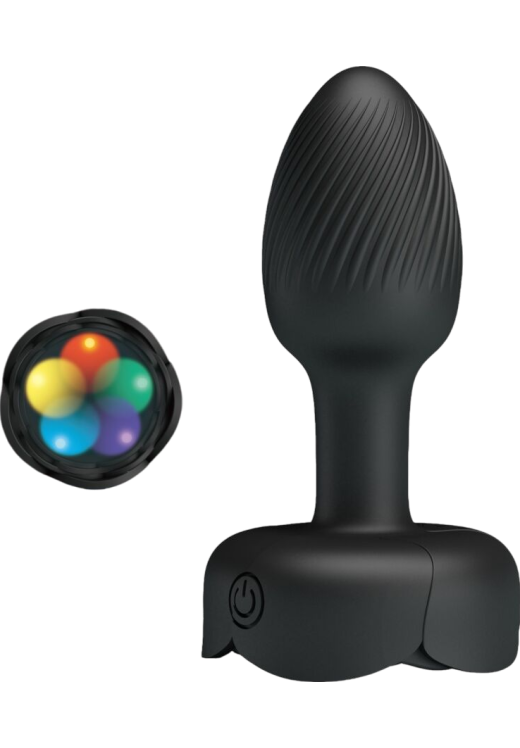 Δονούμενη σφήνα από σιλικόνη σε μαύρο χρώμα, μήκους 11,2 εκ. και μέγιστης διαμέτρου 9 εκ.