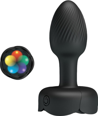 Δονούμενη σφήνα από σιλικόνη σε μαύρο χρώμα, μήκους 11,2 εκ. και μέγιστης διαμέτρου 9 εκ.