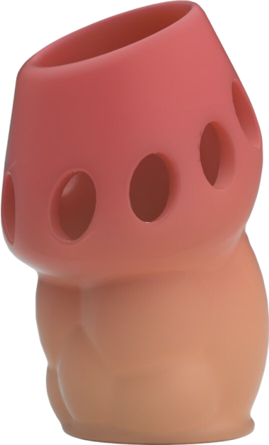 Κάλλυμα πέους από tpr σε ροζ χρώμα, μήκους 6,4 εκ. και μέγιστης διαμέτρου 3,6 εκ.