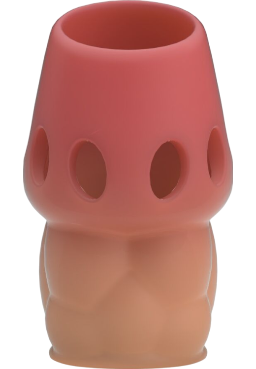 Κάλλυμα πέους από tpr σε ροζ χρώμα, μήκους 6,4 εκ. και μέγιστης διαμέτρου 3,6 εκ.