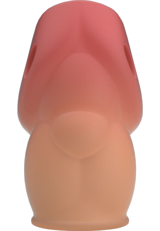 Κάλλυμα πέους από tpr σε ροζ χρώμα, μήκους 6,4 εκ. και μέγιστης διαμέτρου 3,6 εκ.