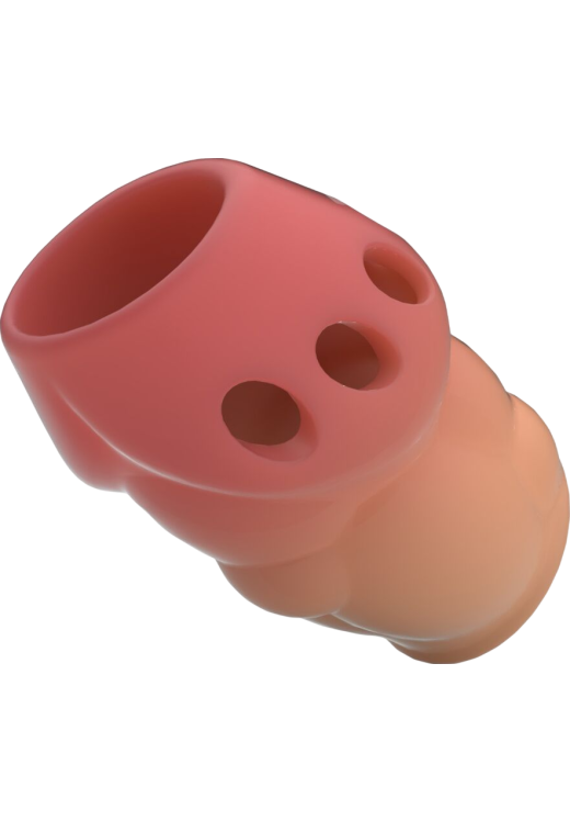 Κάλλυμα πέους από tpr σε ροζ χρώμα, μήκους 6,4 εκ. και μέγιστης διαμέτρου 3,6 εκ.