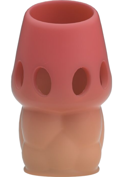 Κάλλυμα πέους από tpr σε ροζ χρώμα, μήκους 6,4 εκ. και μέγιστης διαμέτρου 3,6 εκ.