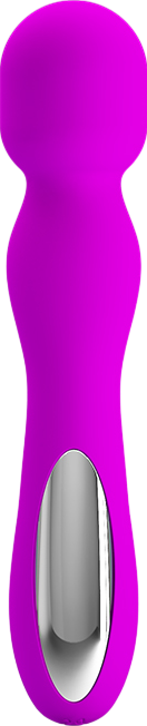 Δονητής μασάζ από σιλικόνη σε μοβ χρώμα, μήκους 17,3 εκ. και μέγιστης διαμέτρου 3,2 εκ.