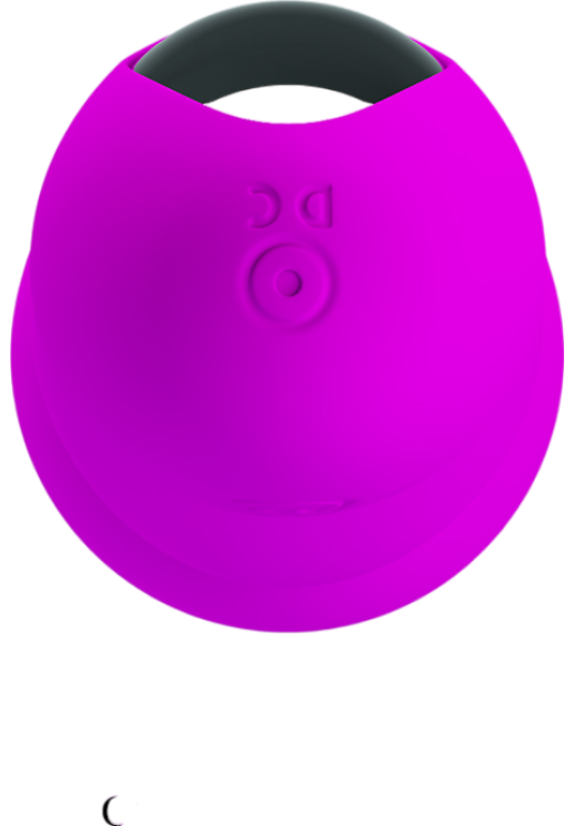 Δονητής μασάζ από σιλικόνη σε μοβ χρώμα, μήκους 17,3 εκ. και μέγιστης διαμέτρου 3,2 εκ.