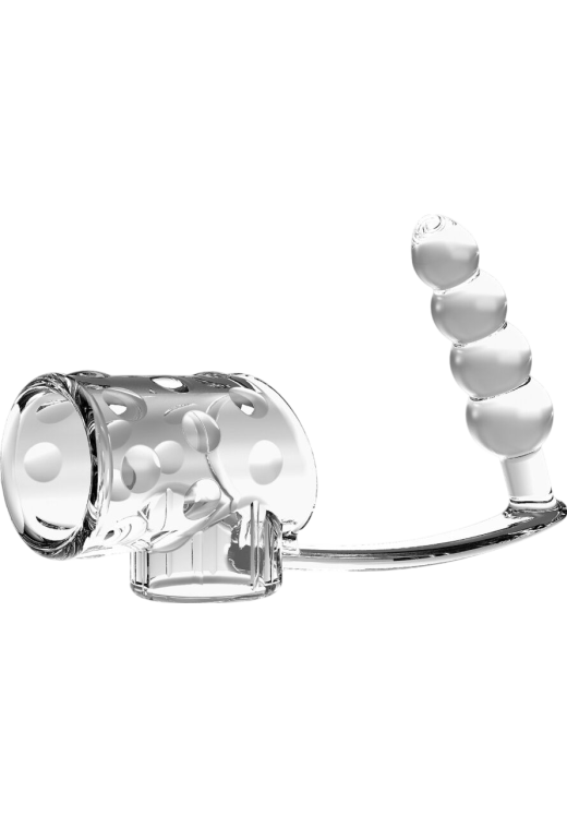 Κάλλυμα πέους από tpe σε διάφανο χρώμα