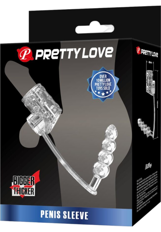 Κάλλυμα πέους από tpe σε διάφανο χρώμα