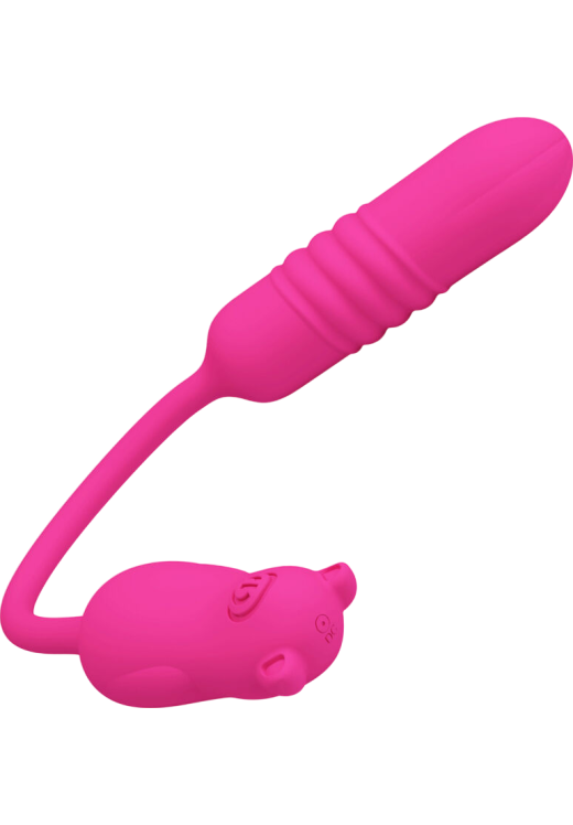 Μίνι δονητής από σιλικόνη σε ροζ χρώμα, μήκους 24,5 εκ. και μέγιστης διαμέτρου 3 εκ.