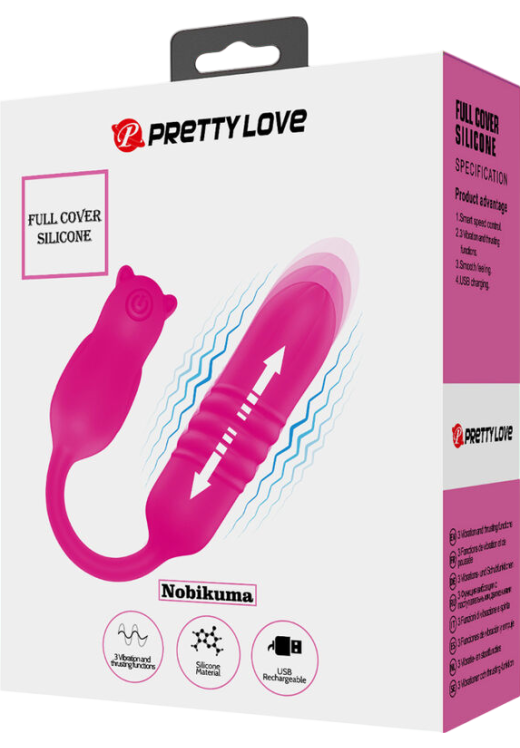 Μίνι δονητής από σιλικόνη σε ροζ χρώμα, μήκους 24,5 εκ. και μέγιστης διαμέτρου 3 εκ.