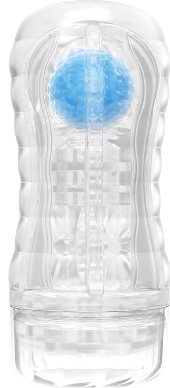 Αυνανιστήρι σε μπλέ χρώμα, μήκους 18 εκ. και μέγιστης διαμέτρου 7,7 εκ.