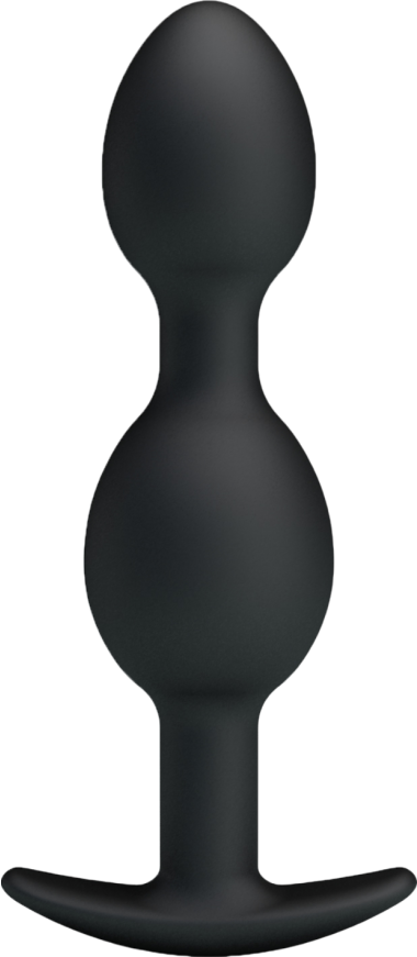 Πρωκτική σφήνα από σιλικόνη σε μαύρο χρώμα, μήκους 12,5 εκ. και μέγιστης διαμέτρου 2,8 εκ.
